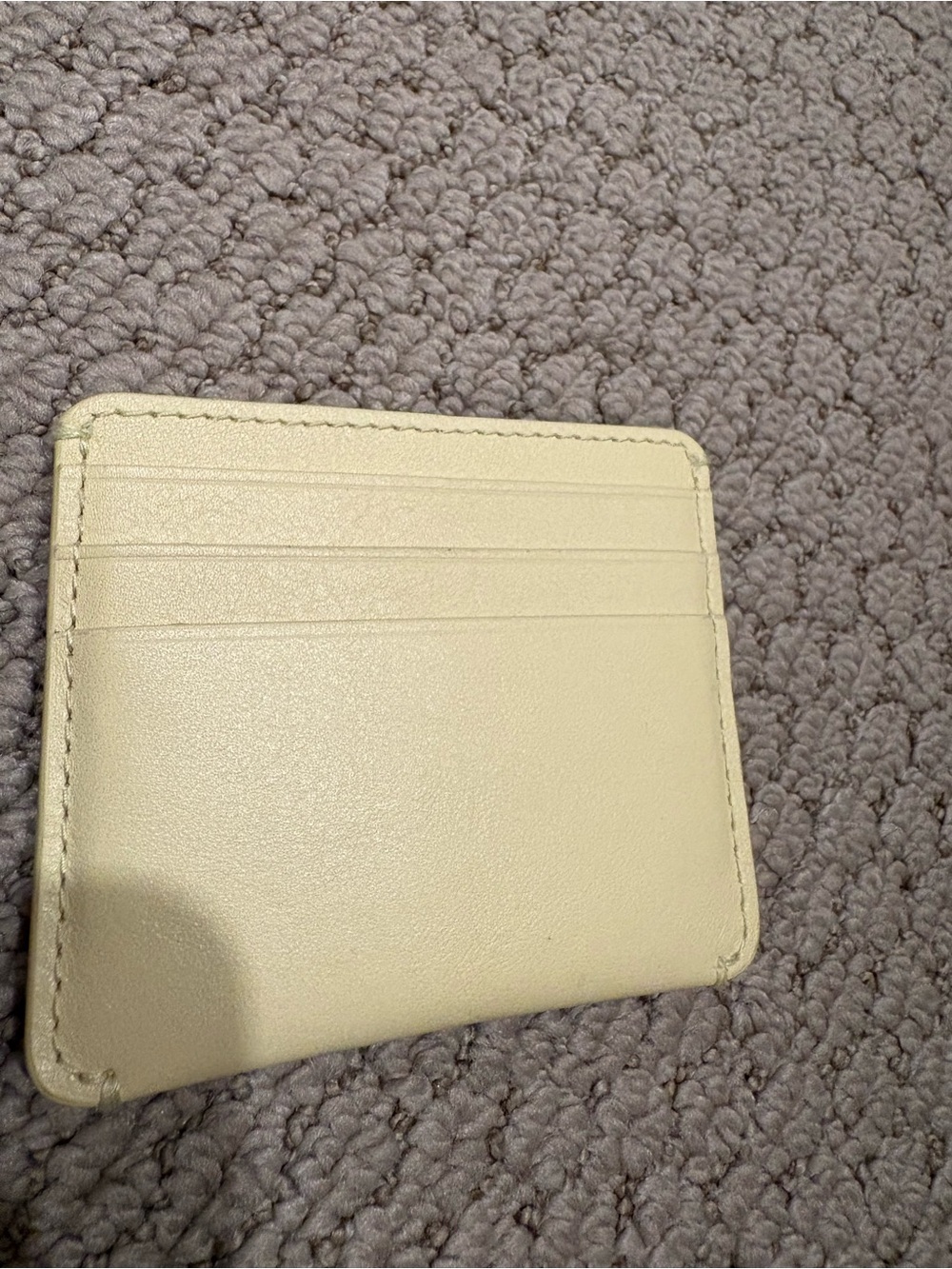 Madewell card holder pale pineapple